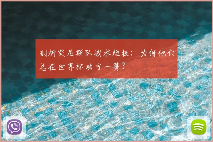 剖析突尼斯队战术短板:为何他们总在世界杯功亏一篑?