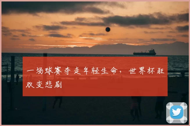 一场球赛夺走年轻生命，世界杯狂欢变悲剧
