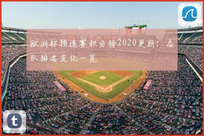 欧洲杯预选赛积分榜2020更新:各队排名变化一览
